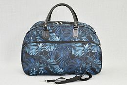 Пътна чанта със сини цветя