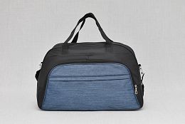 Текстилна пътна чанта в синьо