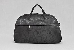 Черна пътна чанта с дълга дръжка