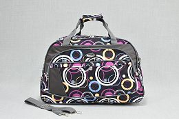 Текстилна чанта с цветни кръгчета