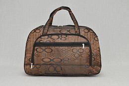 Кафява пътна чанта от текстил