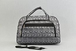 Сива пътна чанта от текстил