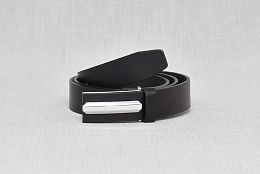 Мъжки черен колан в черен цвят