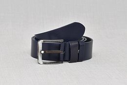 Тъмносин мъжки елегантен колан