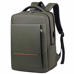 Мъжка елегантна раница в зелено