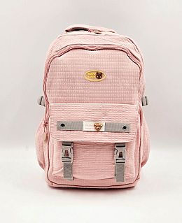 Ученическа раница мече в розово