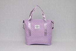 Сгъваема дамска чанта за ръчен багаж в лилаво