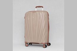 Светлокафяв полипропиленов куфар - 24