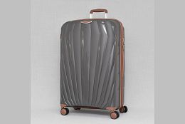 Тъмносив полипропиленов куфар - 28