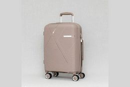 Малък куфар в бежово Polypropylene