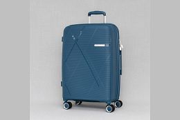 Среден куфар от полипропилен в синьо