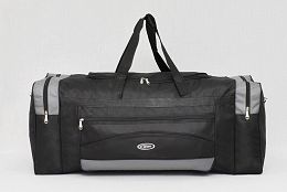 Черен сак със сиви ленти 90см