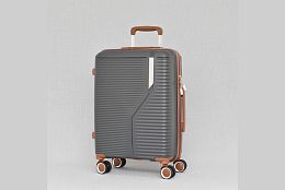 Компактен куфар в цвят графит