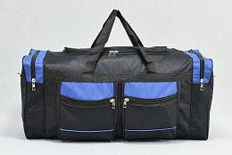 Голям черен сак със синьо 80см