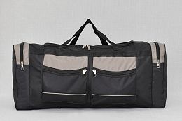 Много голям черен сак със сиво 90см