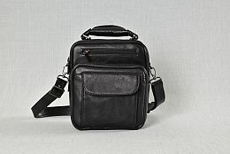 Стилна мъжка кожена чанта