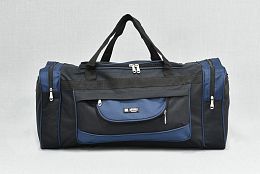 Сак в черно със синьо 70см