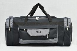 Сак в черно със сиво 80см