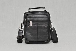 Мъжка практична чанта от естествена кожа