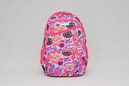 Шарена детска раница в розово