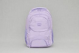 Светло лилава текстилна раница