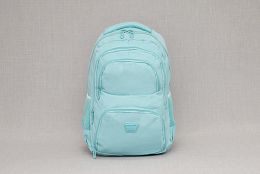 Текстилна раница в светло синьо