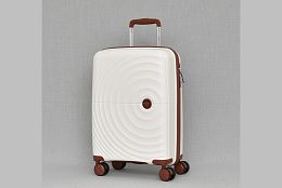 Малък куфар полипропилен в бяло