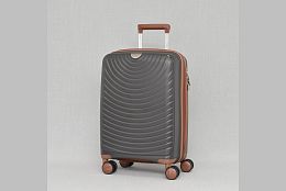 Малък куфар на 4 колела цвят графит