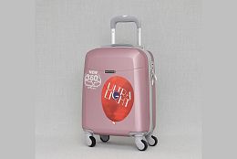 Куфар за ръчен багаж в розово
