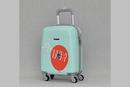 Куфар за ръчен багаж в цвят мента