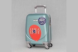 Куфар за ръчен багаж в тюркоаз ABS