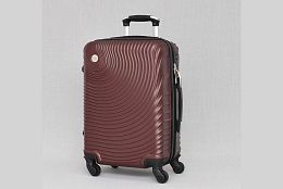 Малък куфар за ръчен багаж в цвят бордо