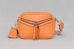 Дамска чанта за през рамо в оранжево