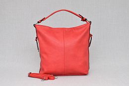 Червена дамска чанта от еко кожа