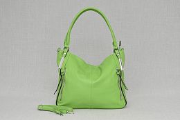 Дамска чанта от еко кожа в зелено