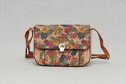 Дамска чанта за през рамо с цветни мотиви