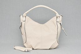 Голяма дамска чанта в бежово