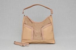 Дамска стилна чанта в светлокафяво