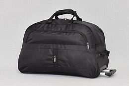 Черна пътна чанта с колела 