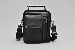 Мъжка чанта от естествена телешка кожа