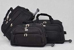 Комплект от три пътни чанта в черно