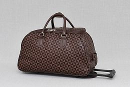 Малка пътна чанта в кафяво