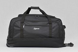 Голям черен сак с теглич и разширение