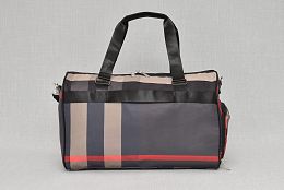 Сак със сиво-червено каре