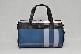 Сак със синьо-сиво каре