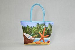 Чанта за плаж със свеж принт