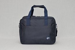 Тъмно Синя чанта за ръчен багаж с дълга дръжка