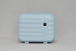 Стилна чанта за ръчен багаж в светлосин цвят