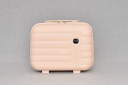 Стилна чанта за ръчен багаж в цвят крем