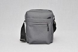 Мъжка текстилна чанта в сиво